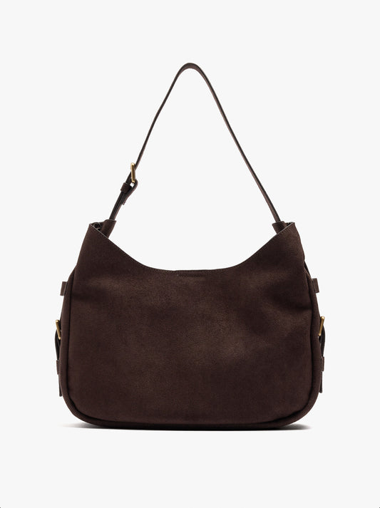 Shoulder Bag With Side Buckles