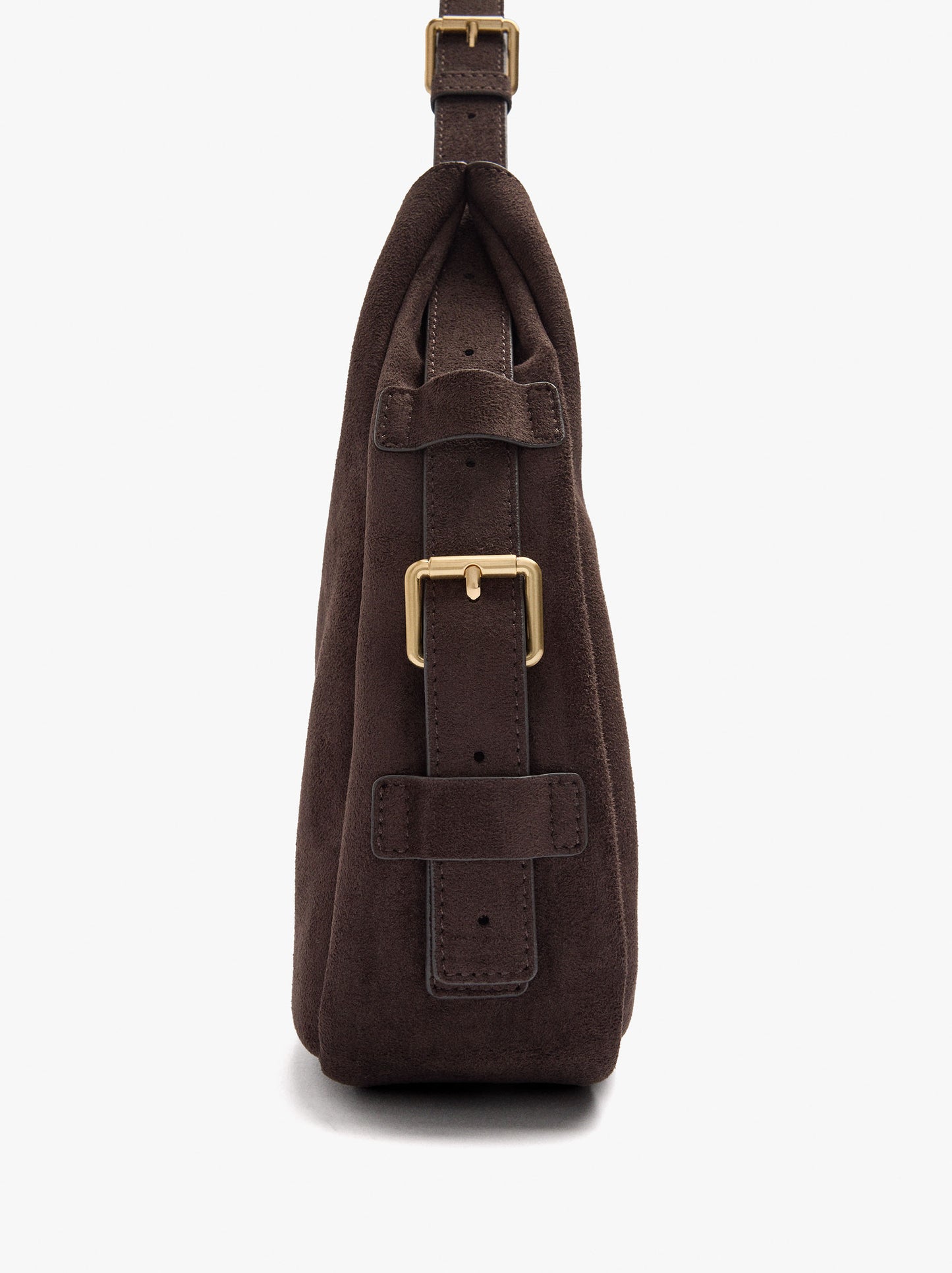 Shoulder Bag With Side Buckles