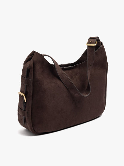 Shoulder Bag With Side Buckles