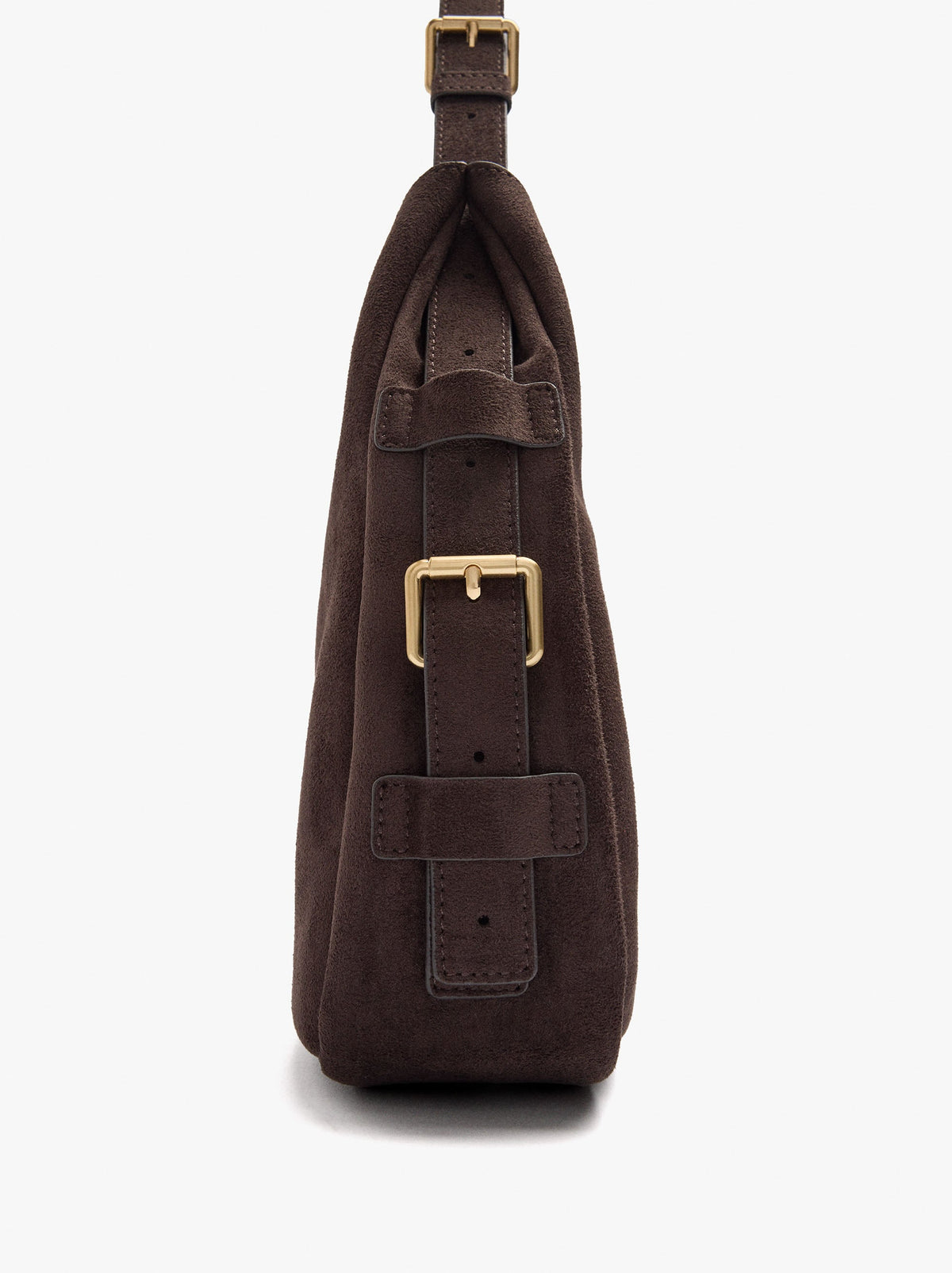 Shoulder Bag With Side Buckles