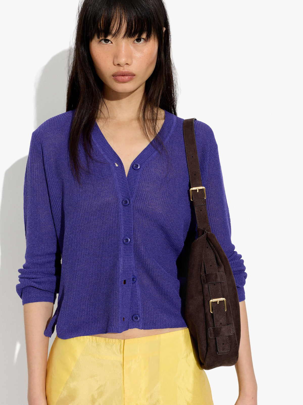 Shoulder Bag With Side Buckles