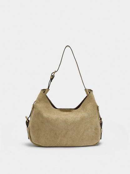 Shoulder Bag With Side Buckles