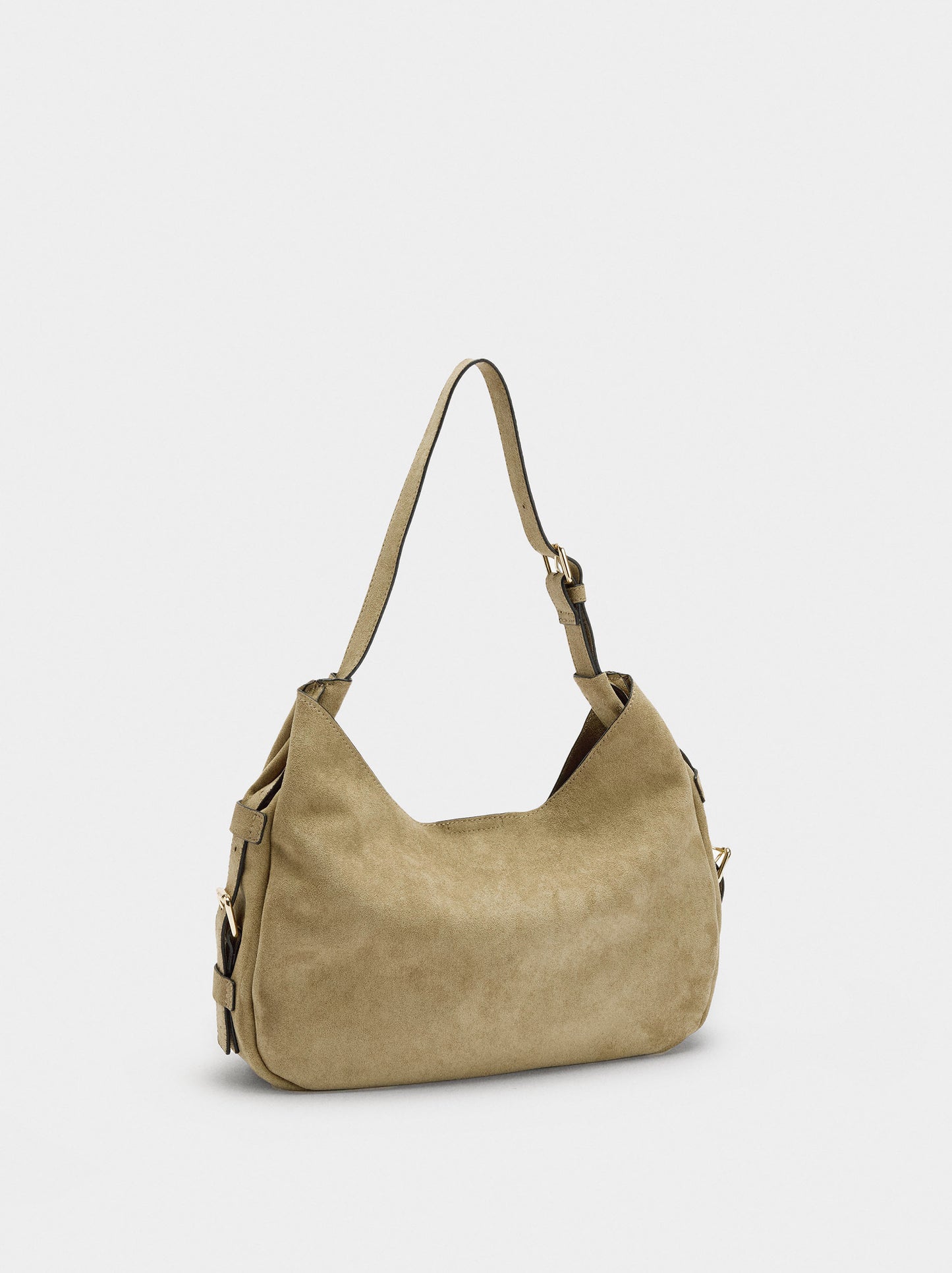 Shoulder Bag With Side Buckles