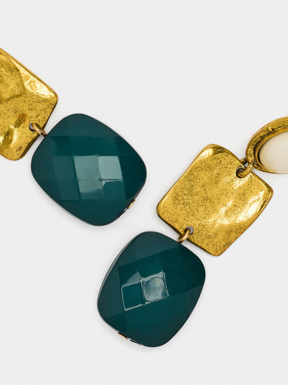 Long Geometric Earrings