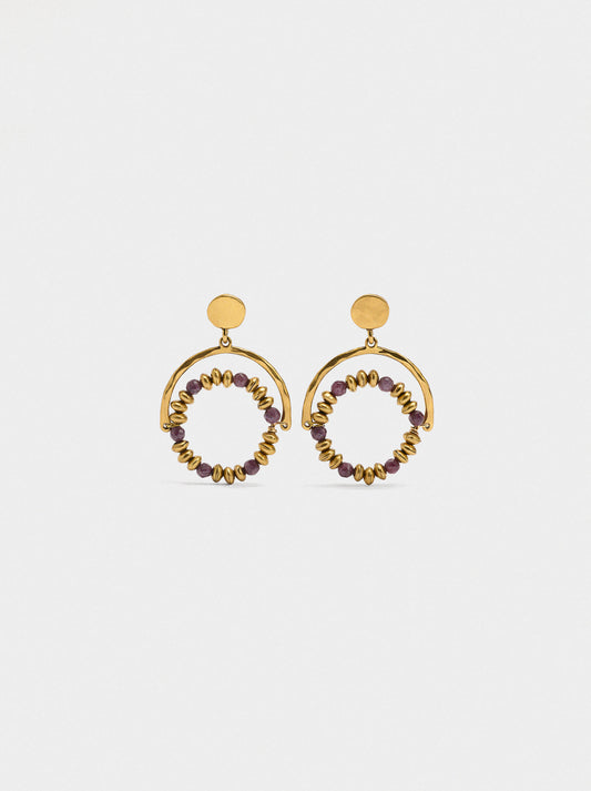 Arch Earrings With Hoop