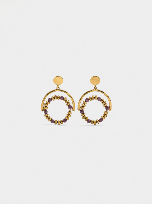 Arch Earrings With Hoop