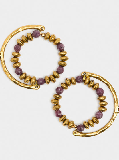 Arch Earrings With Hoop
