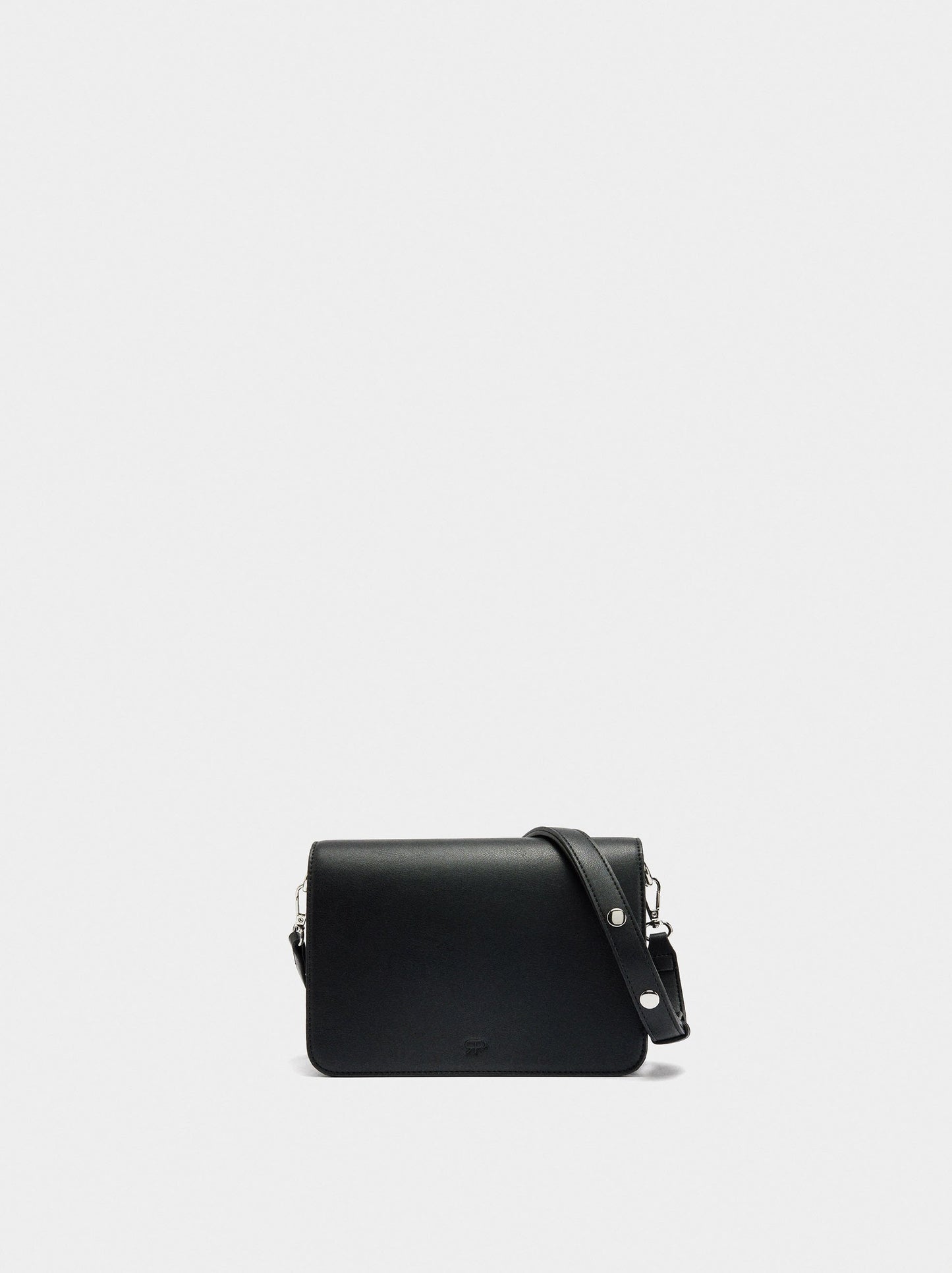 Plain Crossbody Bag With Flap