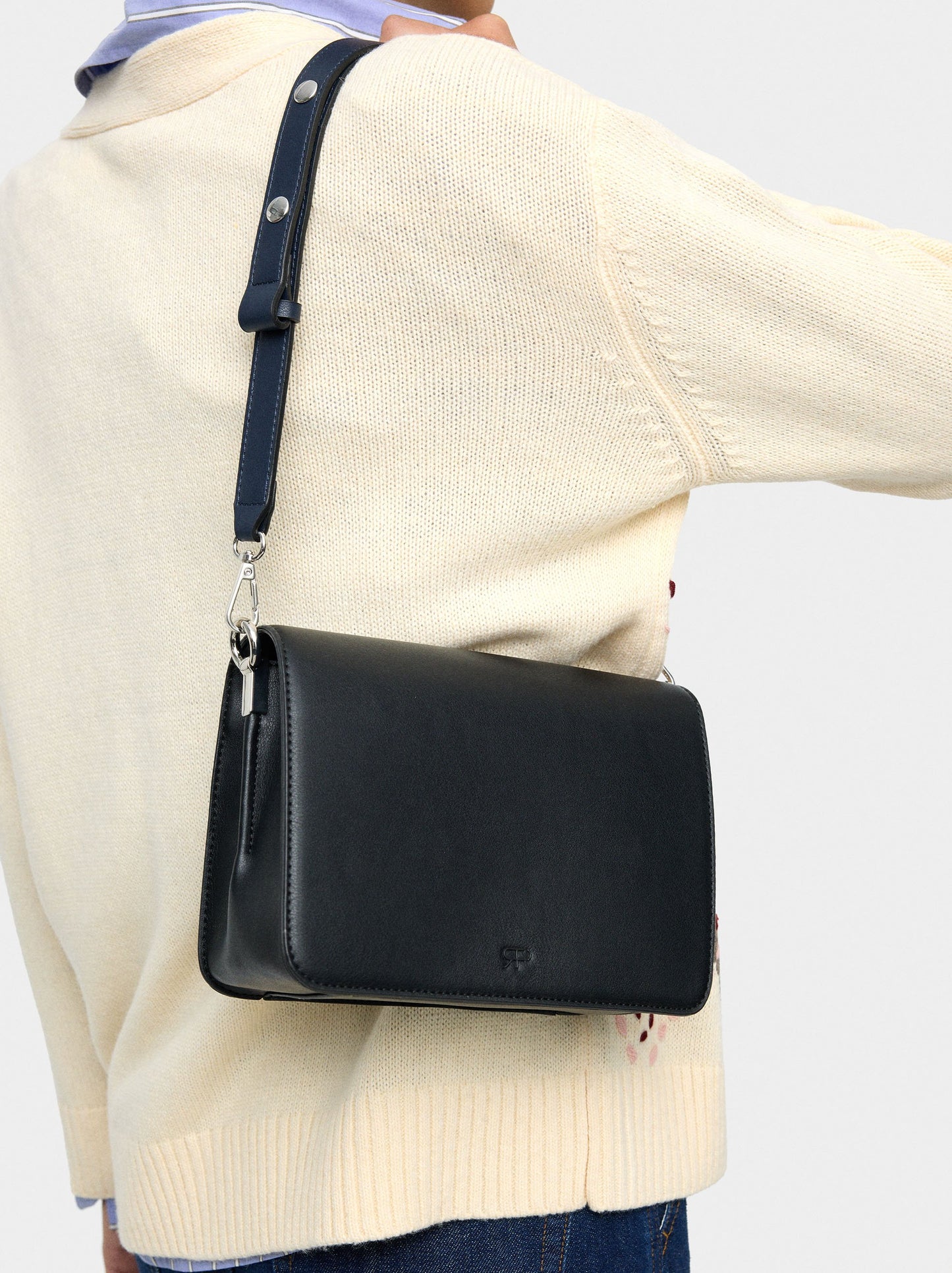Plain Crossbody Bag With Flap