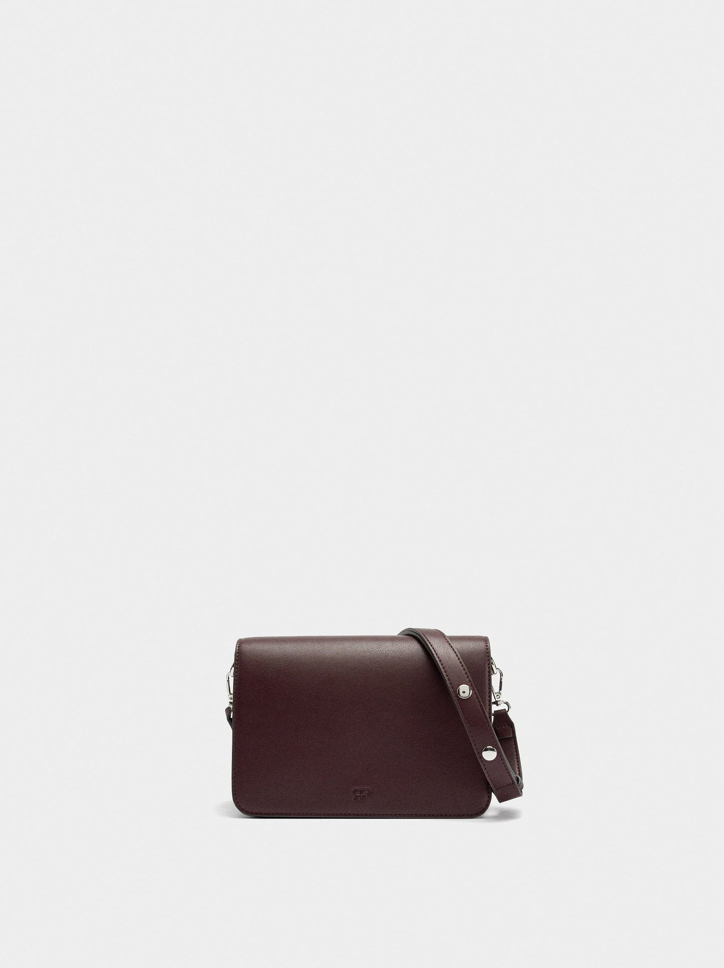 Plain Crossbody Bag With Flap