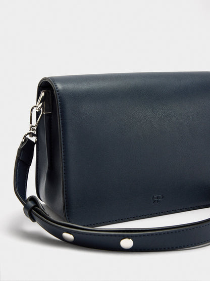 Plain Crossbody Bag With Flap