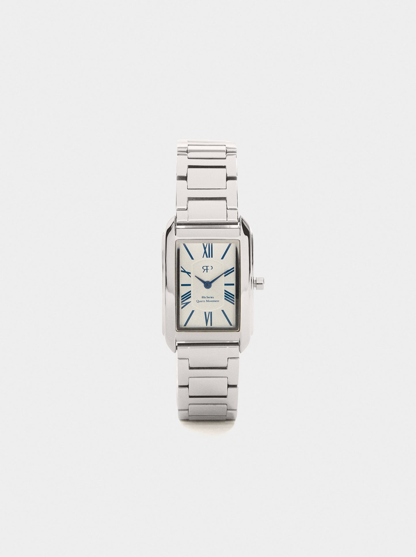 Rectangular Watch With Stainless Steel Bracelet