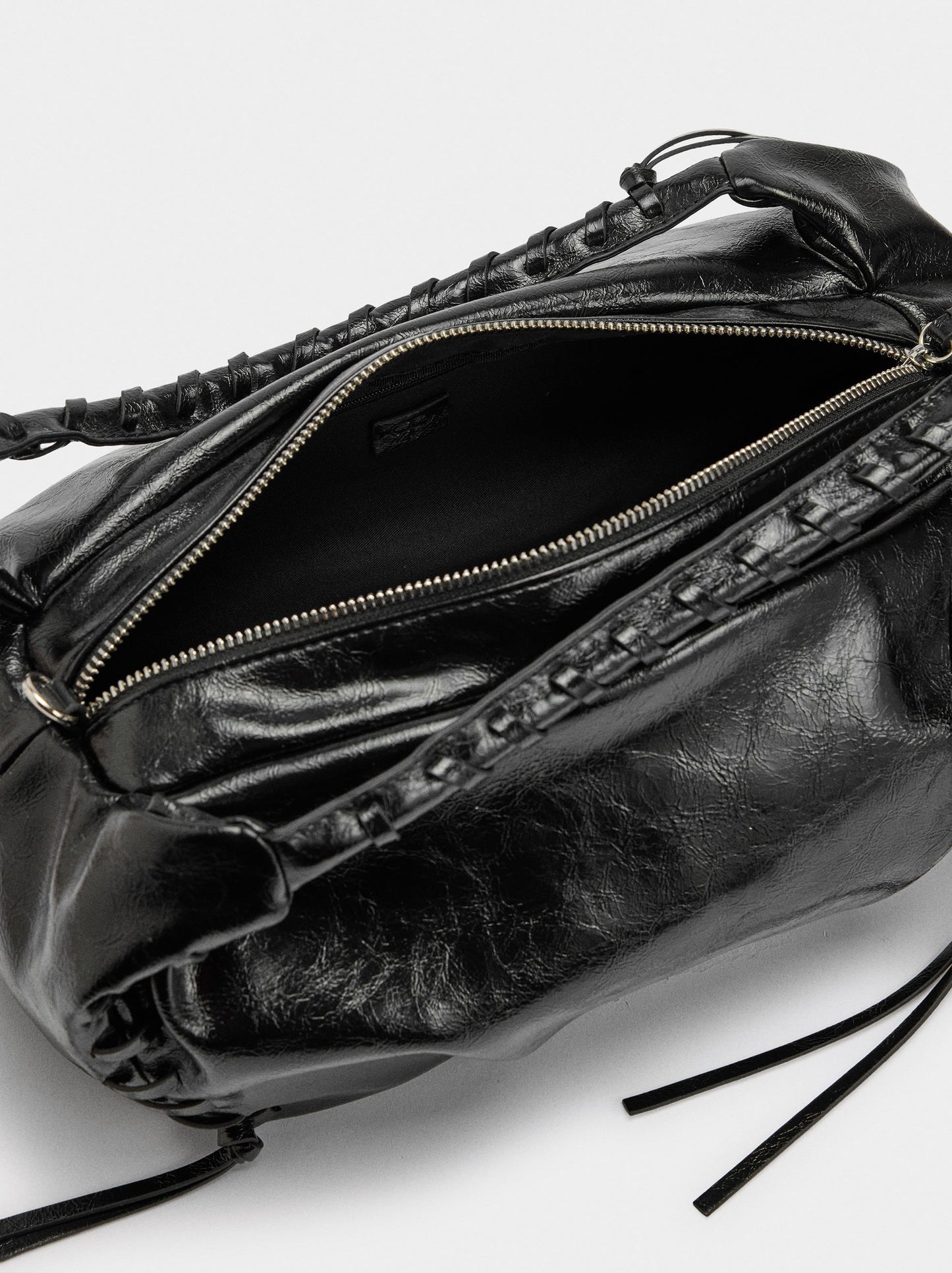 Handbag With Patent Finish