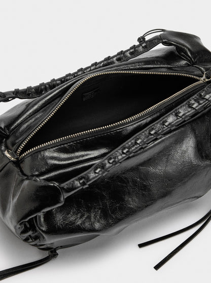 Handbag With Patent Finish