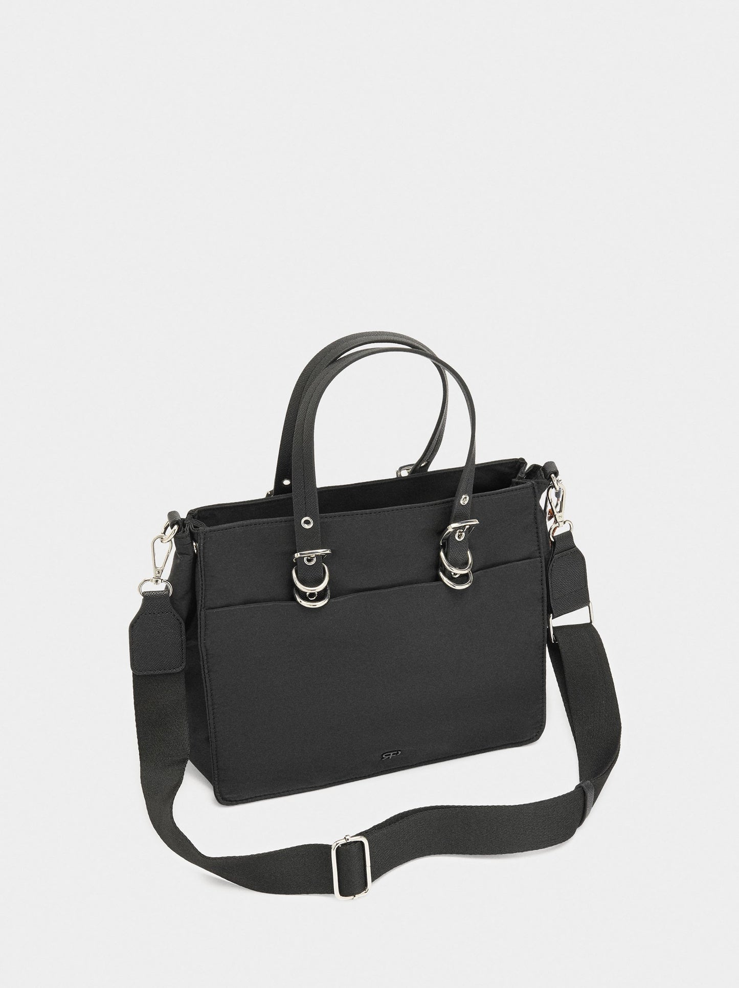 Nylon Tote Bag With Charm