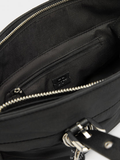 Nylon Tote Bag With Charm