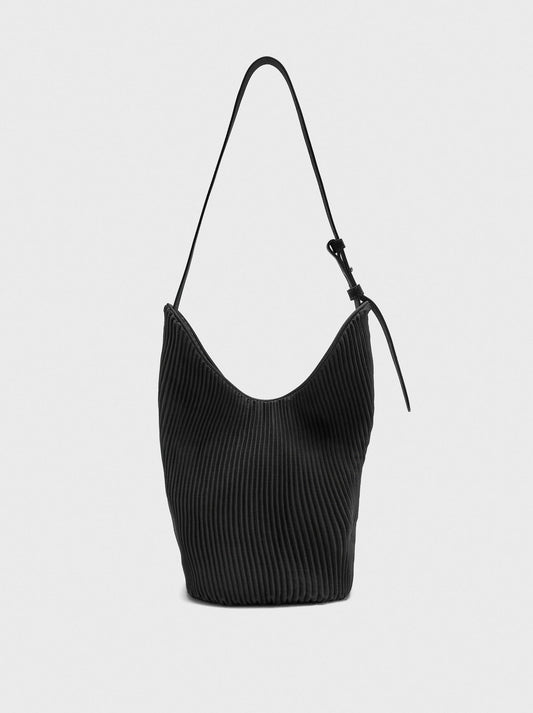 Nylon Shoulder Bag With Inner Pouch