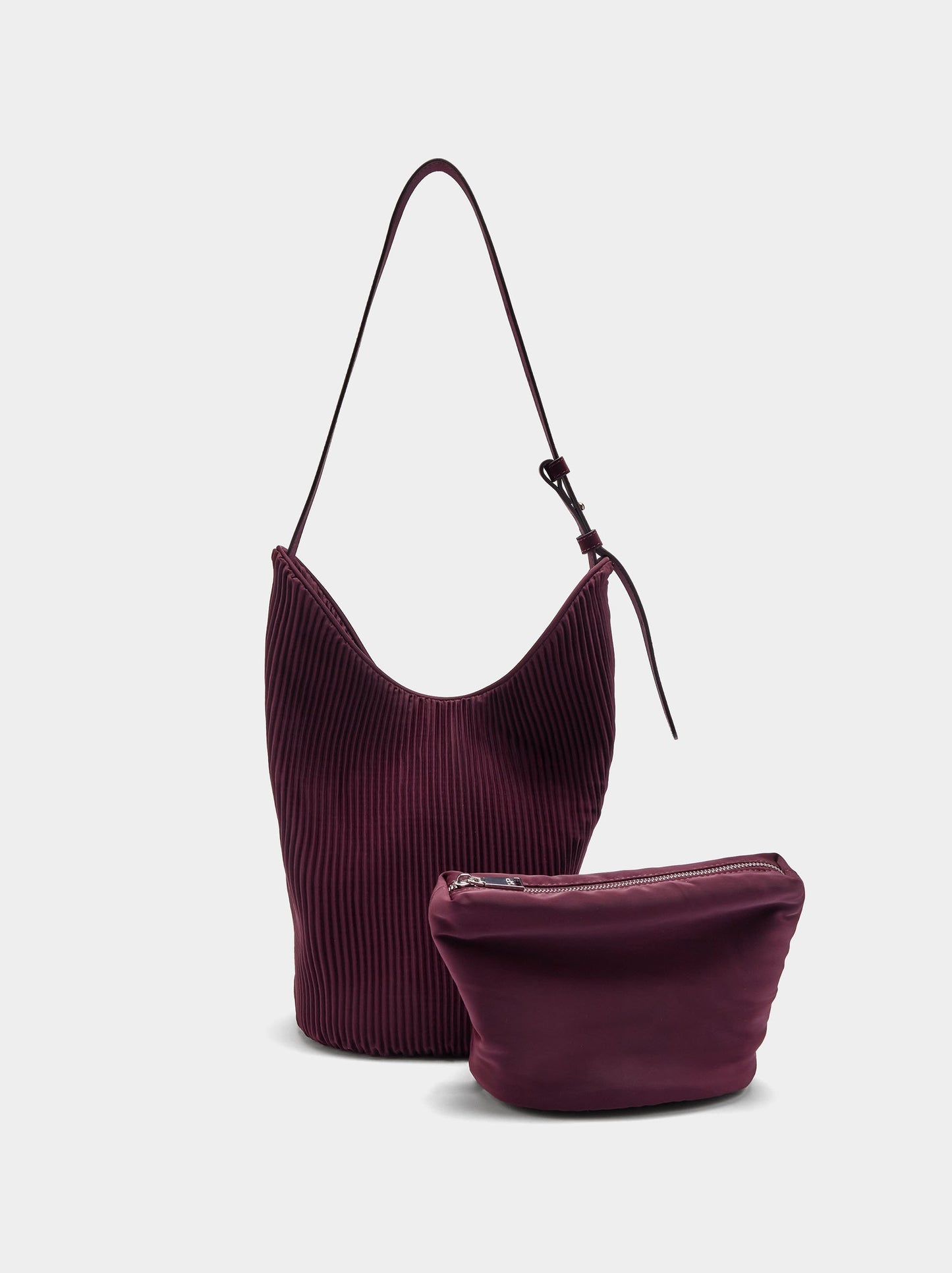 Nylon Shoulder Bag With Inner Pouch