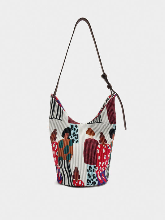 Nylon Shoulder Bag With Inner Pouch