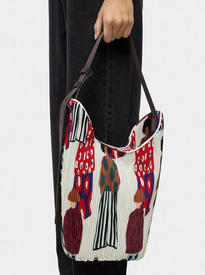 Nylon Shoulder Bag With Inner Pouch