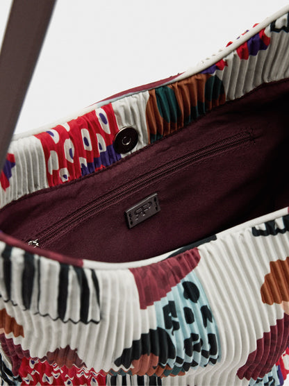 Nylon Shoulder Bag With Inner Pouch