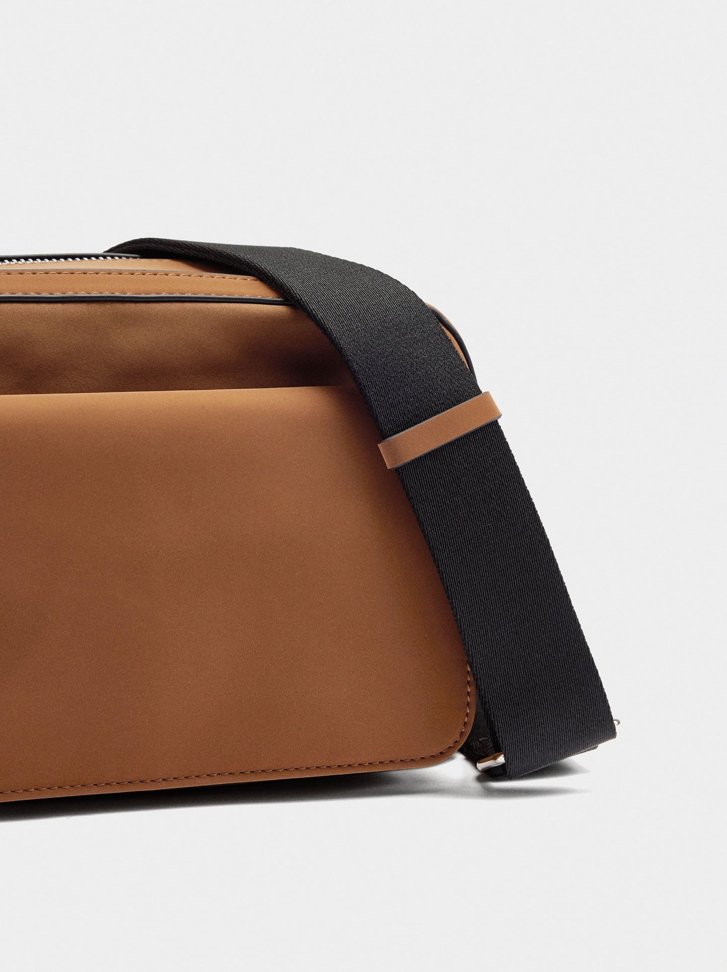 Nylon Crossbody Bag With Flap