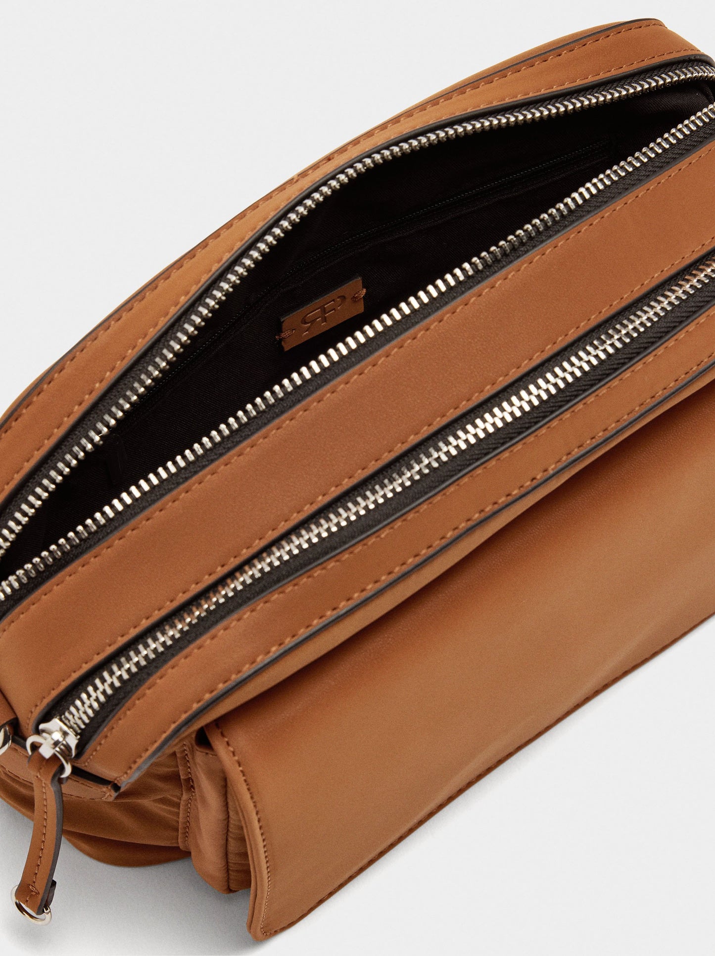 Nylon Crossbody Bag With Flap