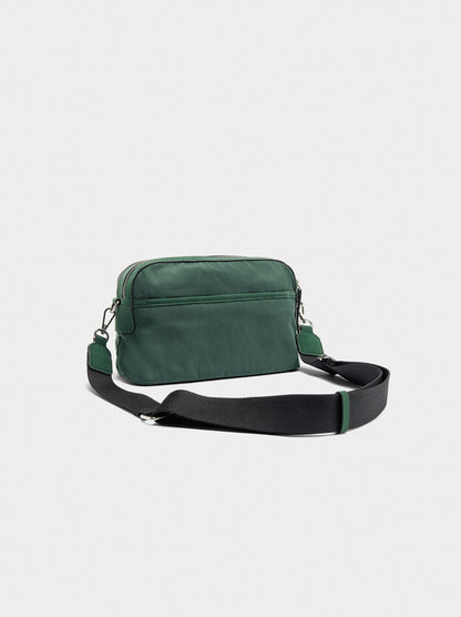 Nylon Crossbody Bag With Flap