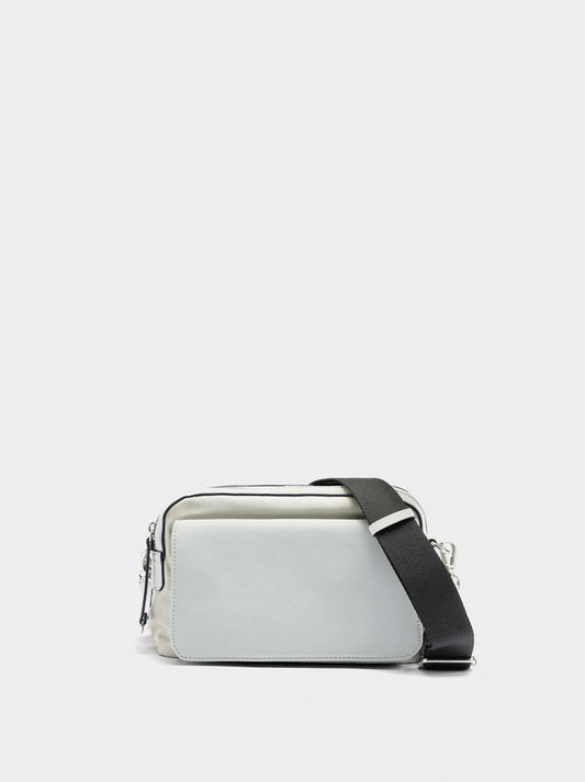 Nylon Crossbody Bag With Flap