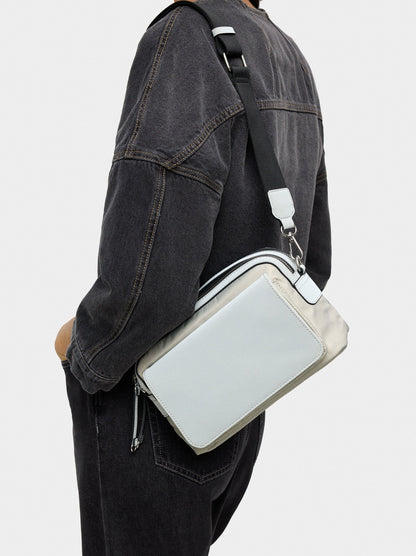 Nylon Crossbody Bag With Flap