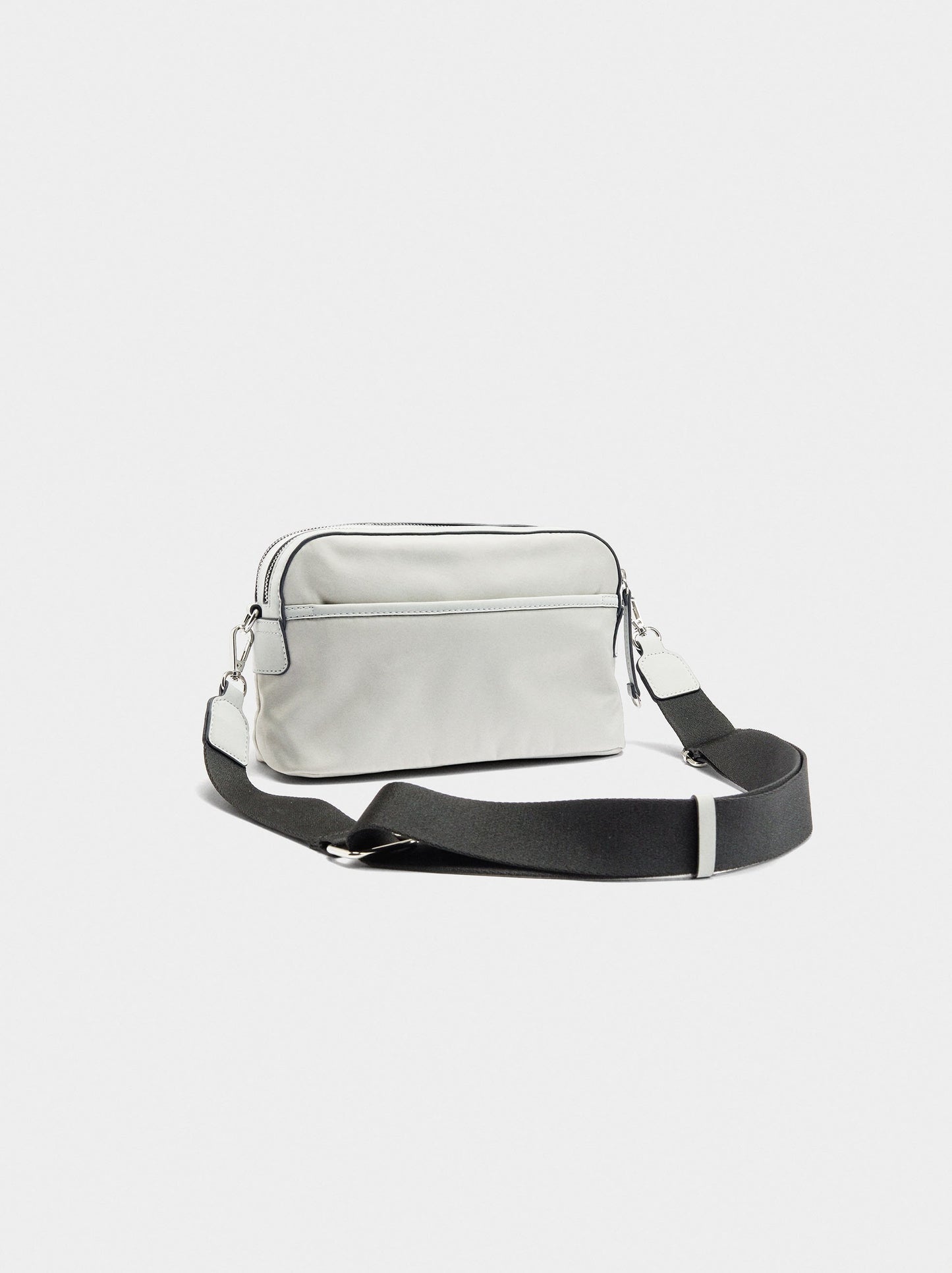 Nylon Crossbody Bag With Flap