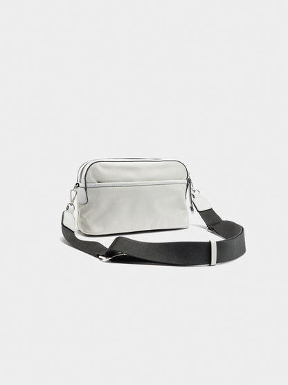 Nylon Crossbody Bag With Flap