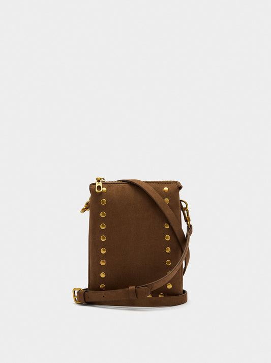 Crossbody Bag With Texture And Studs