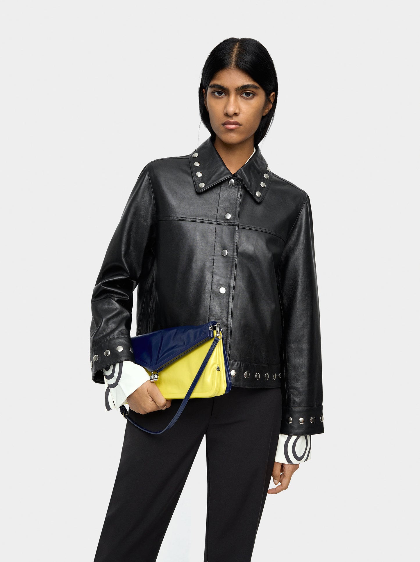 Leather Jacket With Studs