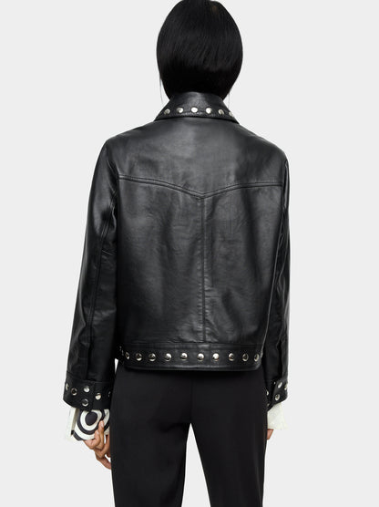Leather Jacket With Studs