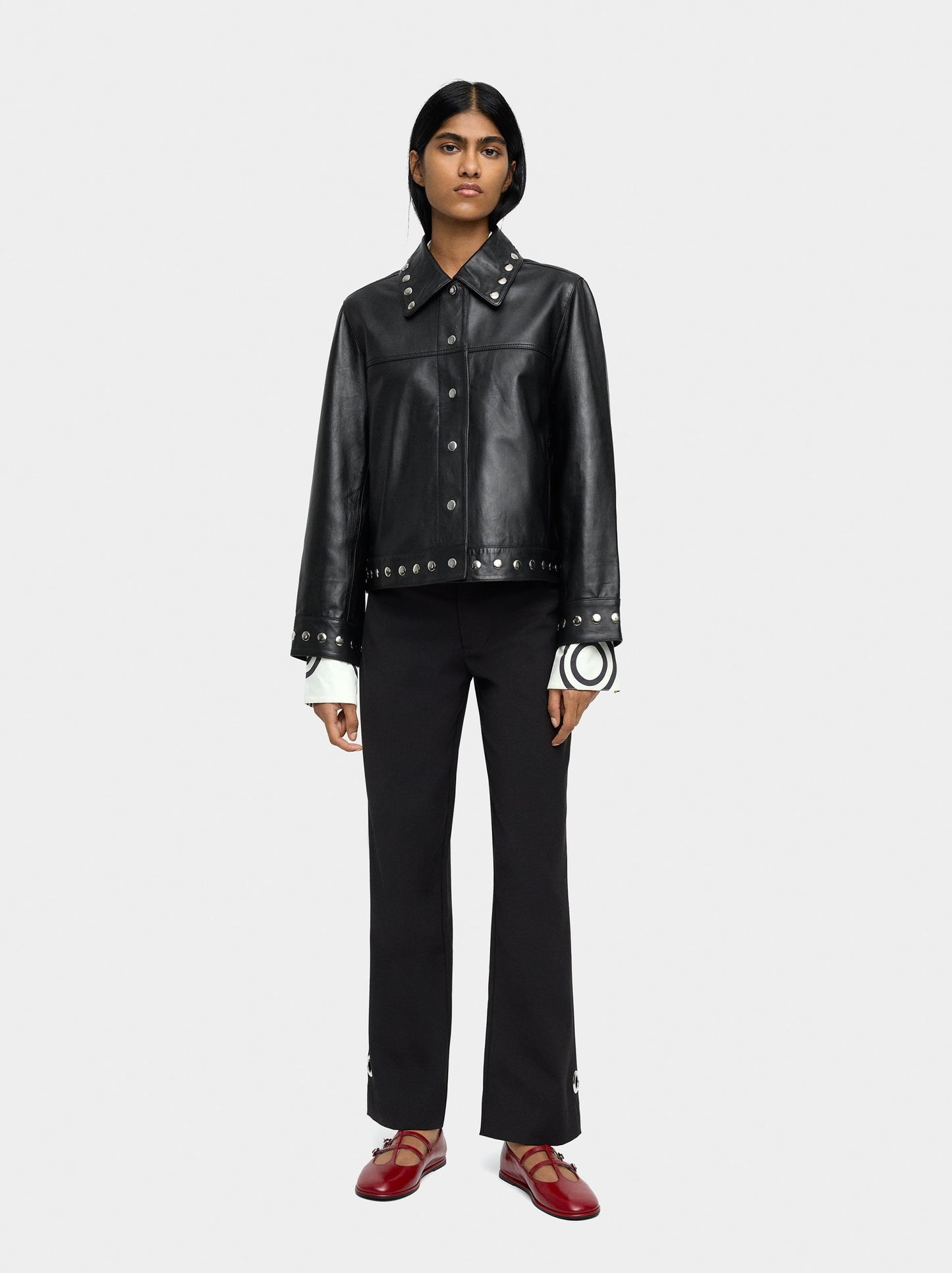 Leather Jacket With Studs