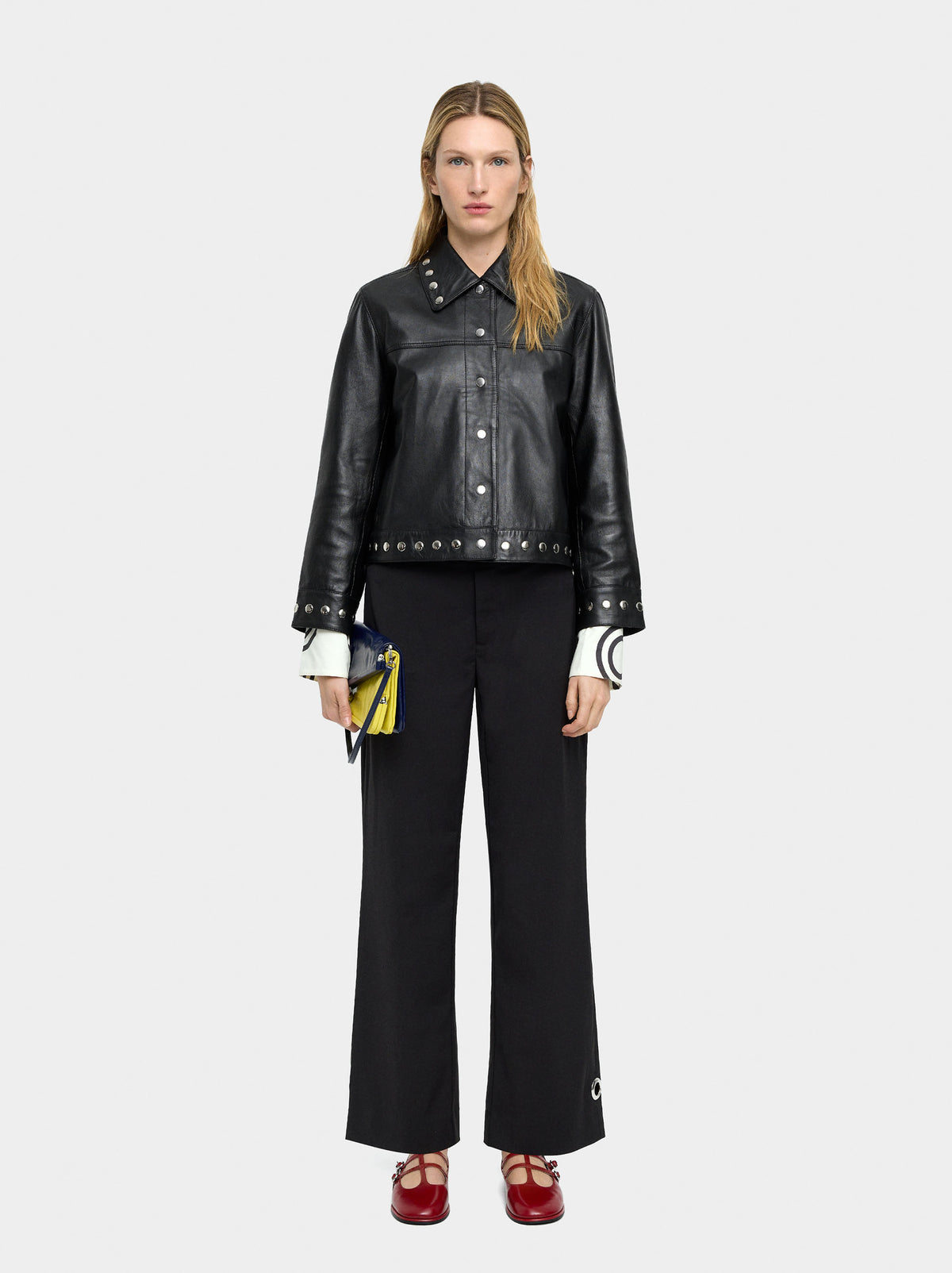 Leather Jacket With Studs