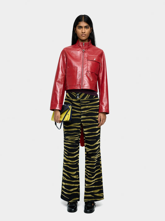 Leather Jacket With Zipper