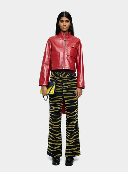 Leather Jacket With Zipper