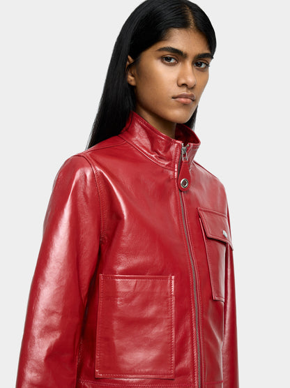 Leather Jacket With Zipper