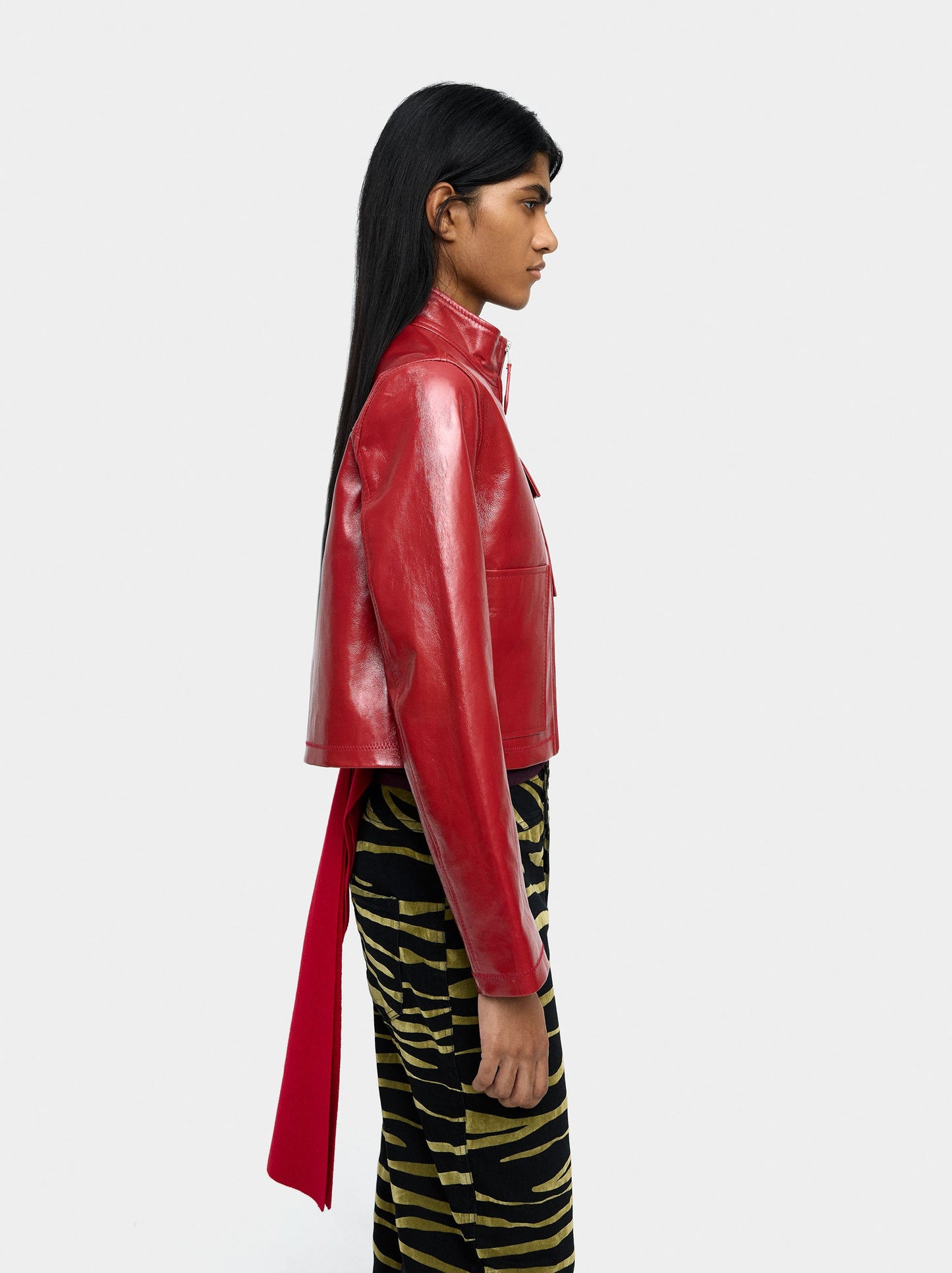 Leather Jacket With Zipper