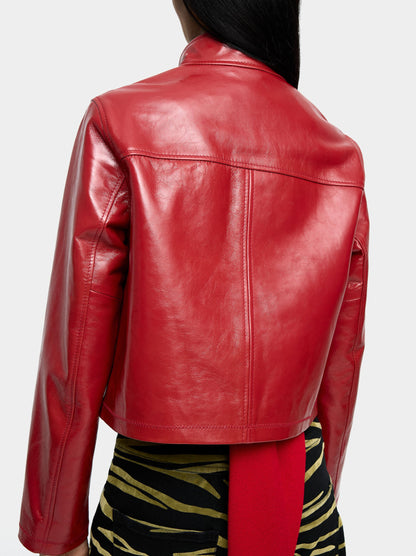 Leather Jacket With Zipper