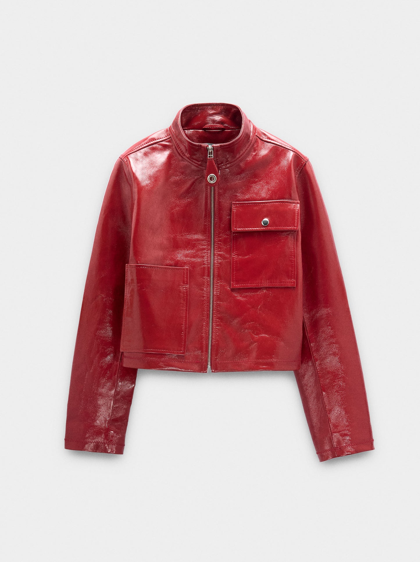 Leather Jacket With Zipper