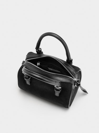 Leather-Effect Bowling Bag S