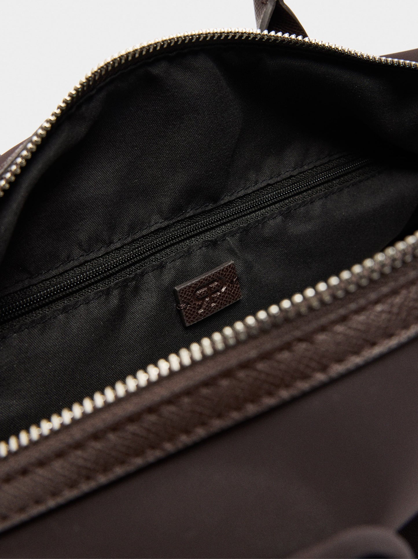 Shopper Bag With Soft Texture And Pendant