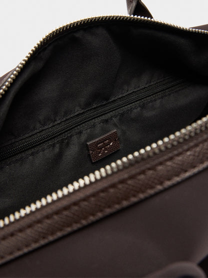 Shopper Bag With Soft Texture And Pendant