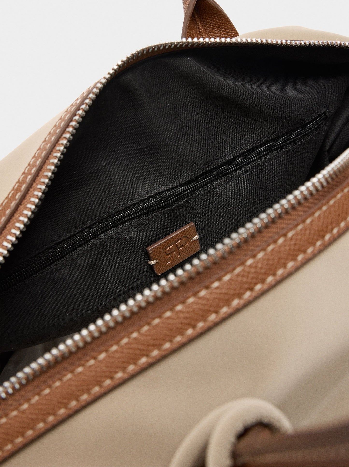 Shopper Bag With Soft Texture And Pendant