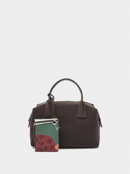 Soft Texture Tote Bag With Pendant