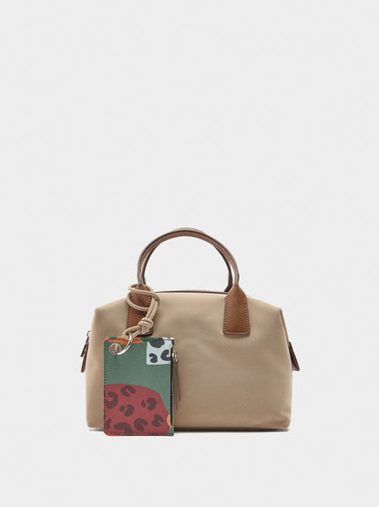 Soft Texture Tote Bag With Pendant