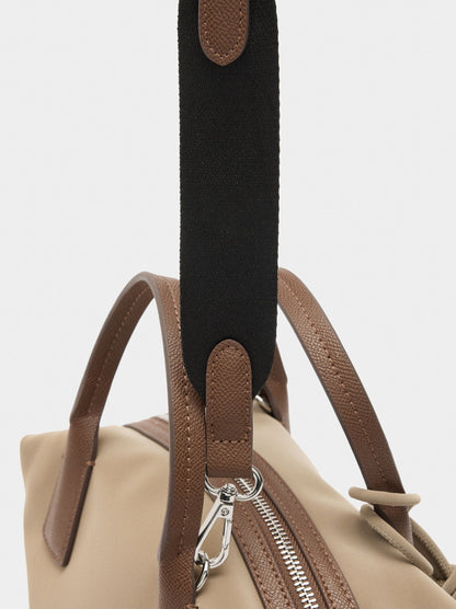 Soft Texture Tote Bag With Pendant